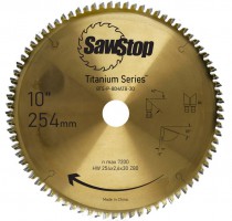 SawStop BTS-P80ATB-30 80 Tooth Titanium Series Blade 254mm / 30mm Arbor &pound;99.00